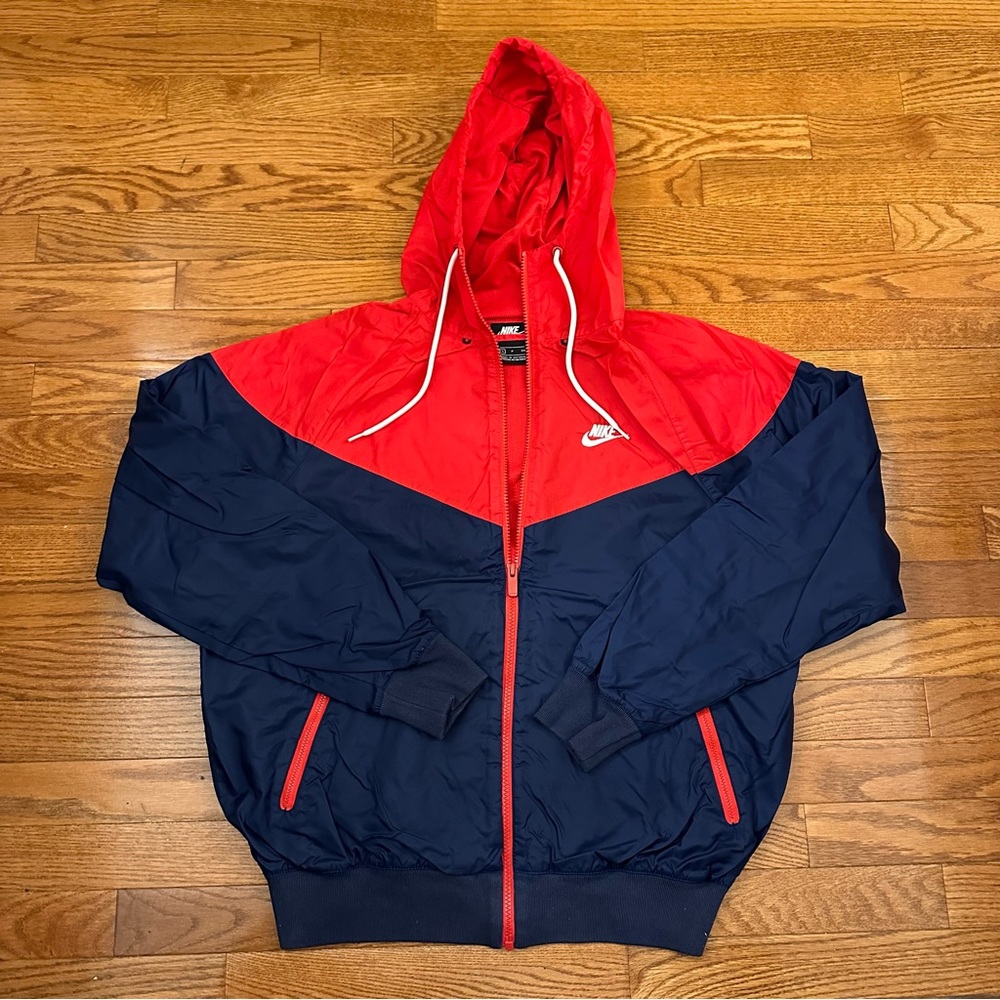 Nike multicoloured wind breaker mens size small